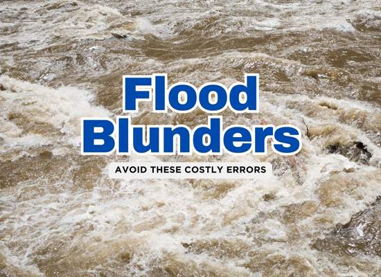 Top 20 Mistakes People Make When Preparing for Floods