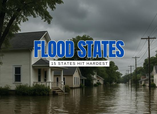 Top 15 States with the Worst Flood History