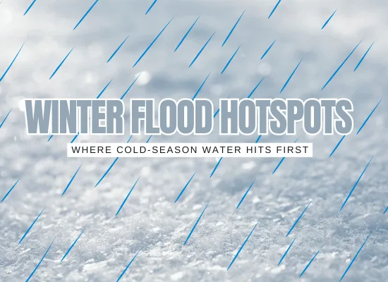 Winter Flood Hotspots: Where Water Strikes When It Is Cold