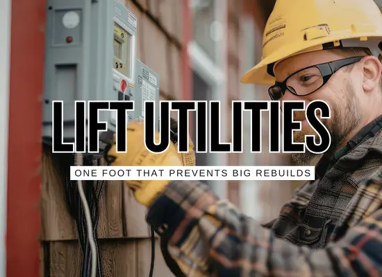 Elevating Utilities 101: 9 Ways One Foot of Height Saves Thousands (HVAC, Panel, Water Heater, and More)