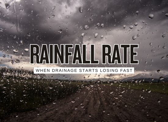 The Hourly Rainfall Rate That Starts Beating Your Yard, Street, and Drainage System